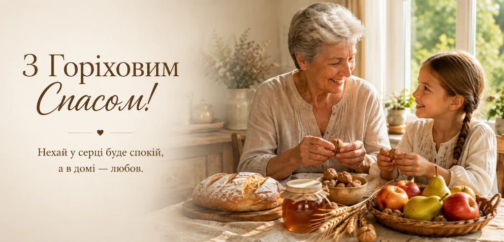 Привітання з Горіховим Спасом Привітання з Горіховим Спасом